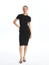 LC Waikiki Crew Neck Regular Short Sleeve Women's Dress